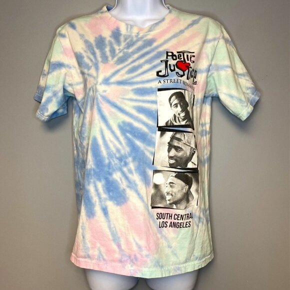 Unisex Philco's Poetic Justice Tie-Dye Tee Hip Hop Rapper 2PAC 90s Movie Size S - Picture 1 of 4
